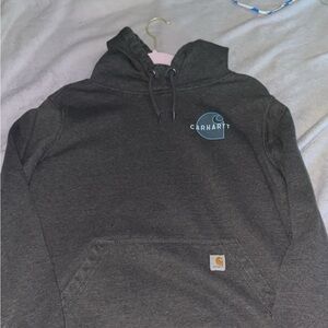 Carhartt Charcoal Hoodie with Logo